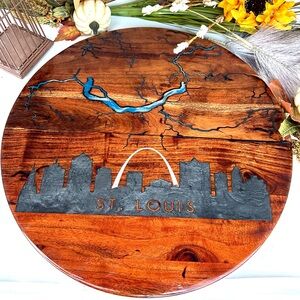 St. Louis Skyline Wooden Wall Art